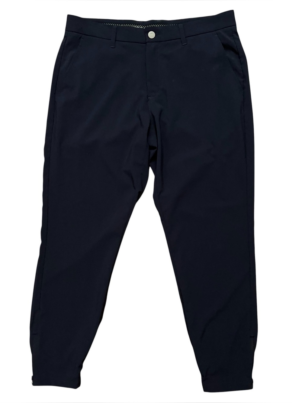 Primo Joggers Mens Size 33 Short Golf Pants Performance Stretch Ankle Zip Blue